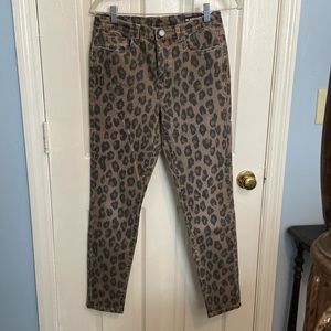 Blank NYC leopard denim